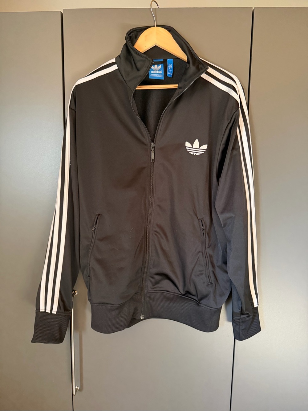 adidas Originals Firebird Black White Trefoil Track Jacket Men’s L